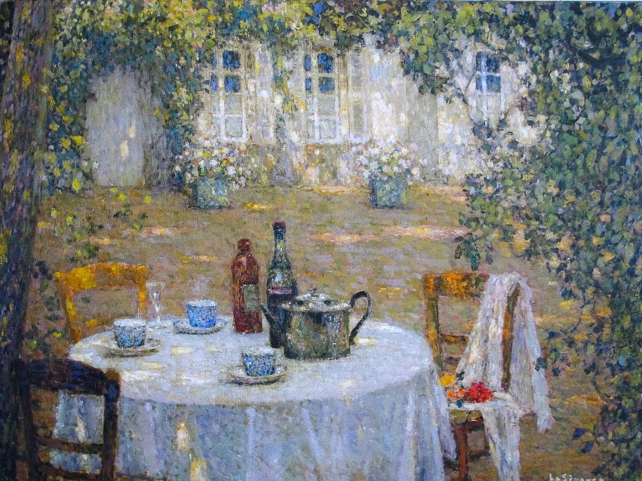 Henri Le Sidaner - 108, Il tavolo d'autunno, Gerberoy, Museo delle Arti di Nantes